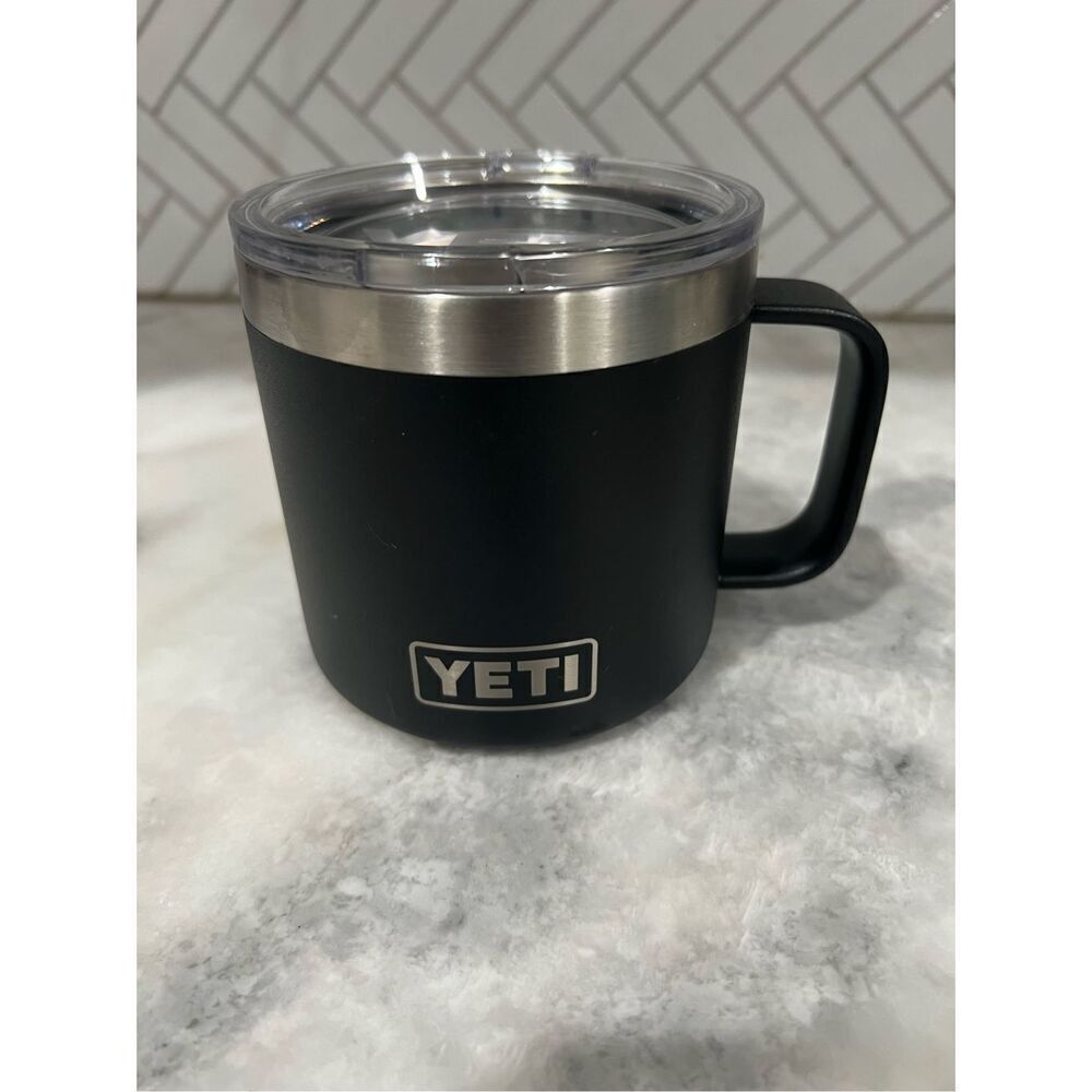 AUTHENTIC YETI Rambler 14 oz MUG with Original YETI Lid Slate Gray Fervor